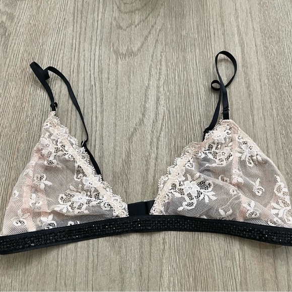 $239 Avery Rose Lingerie Sz Medium Jenny Bra Swarovski Crystals Limited Edition - Picture 3 of 6